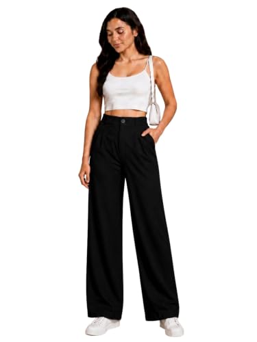 Image of Womens NS Lycra Korean High Waist Straight Pants