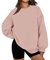 Material: The sweatshirts for women, made with soft and breathable fabric, the material is thick and comfy, this oversized sweatshirt is gives you the comfortable feeling, keep you warm in fall and winter Features: Pullover sweatshirt/ long sleeve sw...