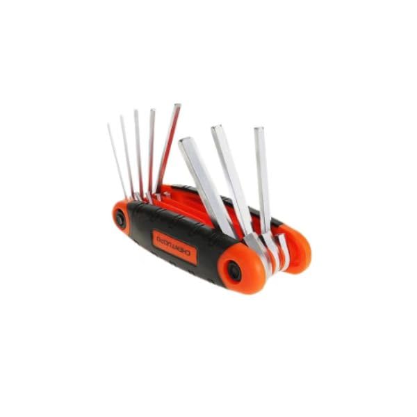 Holy Feather 8 Piece Folding Hex Key Set Metric 1.5-8mm – Portable CR-V Steel Wrench Kit