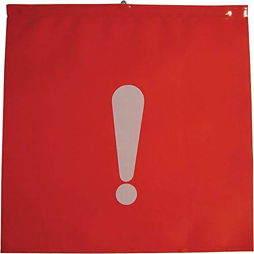 Preisvergleich Produktbild Schlussfahne 30 x 30 cm m.Aufdruck Ausrufezeichen