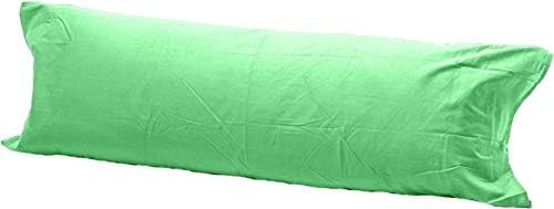 Comfy Nights Pollycotton Bolster Pillow Case Plain Dyed (6Ft (72 Inches), Grey)