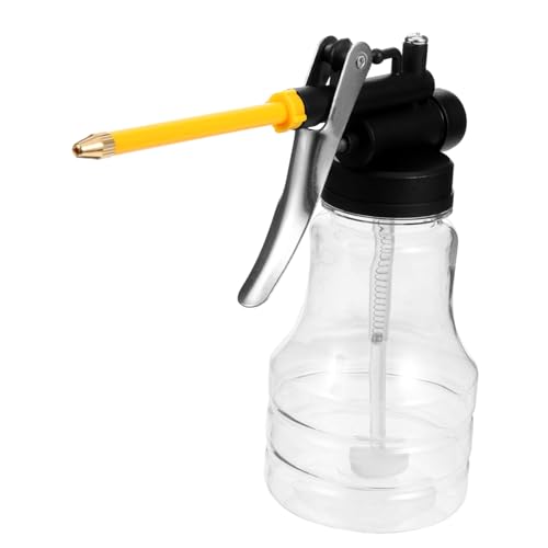 Cabilock Motor Oil Dispenser Can 250ml with Long Spout Lubrication Oiler Pump Sprayer for Automotive Maintenance and Manual Oil Pouring Tasks