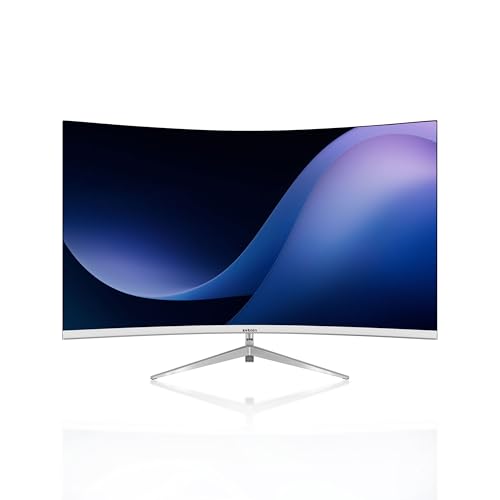 Image of Zebion 24 Inch (60.45cm), FHD Curved Led Monitor Crista Series, IPS Panel, 1920x1080 Pixel with Max Resolution, 75Hz,HDMI, VGA, Wall Mountable, Fast Response Time, 3 Year Warranty