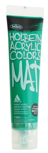 ホルベイン アクリル絵具 粗粒子マットタイプ グリーン M022 110ml