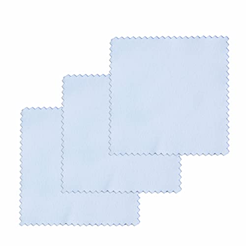 Decwxon 50 Pcs Jewelry Cleaning Cloth Small Cleaning Cloth For Silver Gold Platinum Jewelry, Polishing Cleaning Cloth 3.2X3.2 Inch #TOP5