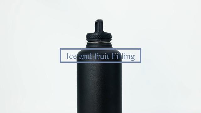 Trebo Stainless Steel Water Bottle 2L, Wide Mouth Insulated Water Bottle Double with Paracord Handle Sports Bottle Keep Cold 48 Hours Water Jug with 3 Lids, Hydrangea