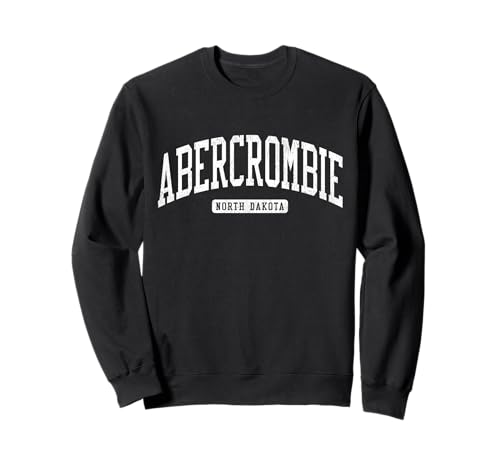 Abercrombie North Dakota ND JS03 College University Style Sweatshirt