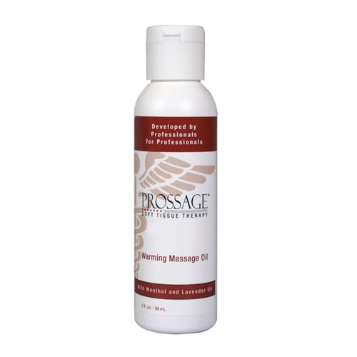 Prossage Heat Warming Relief Massage Oil for Therapuetic Massages, Deep Tissue Massages, and...