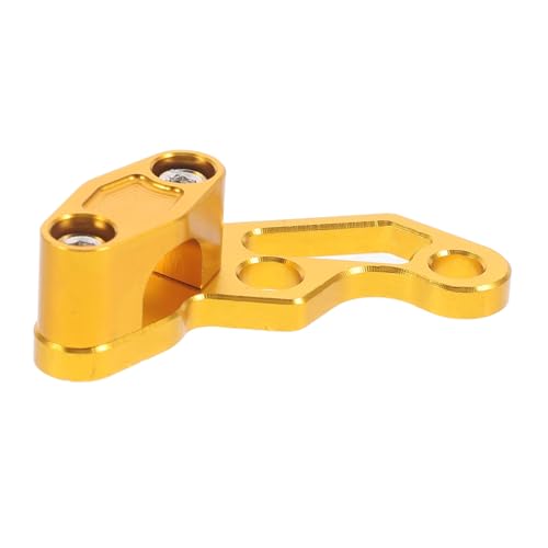 PRETYZOOM Modified Brake Cable Clamp Braided Bleeder Brakes First Covers Bracket Cable Clamps Brake Line Clamps Oil Pipe Clamp Brake Line Mounting Clips Brake Line Clip Golden Aluminum Alloy