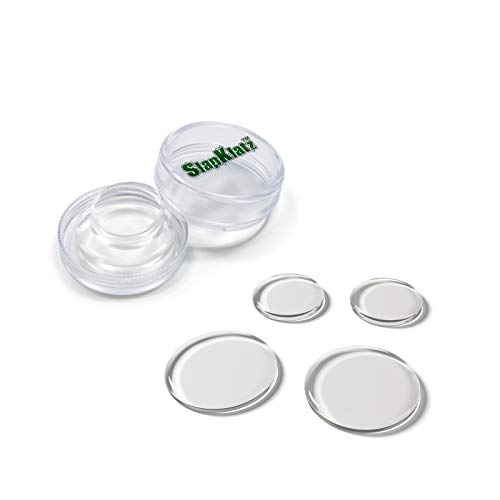 SlapKlatz - Drum Damper Gel Pads, Clear - 2 sizes - FREE case