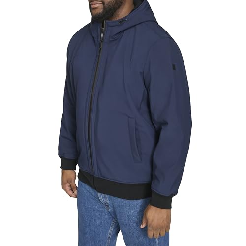 DOCKERS Mens Softshell Sherpa Lined Bomber Jacket (Standard and Big & Tall)3