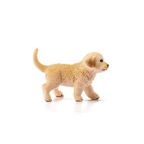 SCHLEICH 16396 Golden Retriever Welpe, für Kinder ab 3+ Jahren, Farm World - Spielfigur