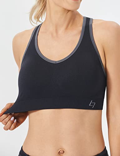 Fittin Racerback Sports Bras For Women- Padded Seamless High Impact Support For Yoga Gym Workout Fitness Black Xxl #TOP5