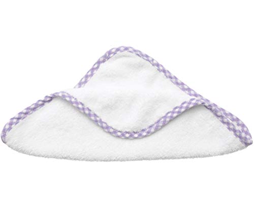 Image of Channing & Yates Premium Boutique Baby Washcloths - (6-Pack) Organic Viscose Made from Bamboo Wash Cloths 2X Thick & Soft - Helps Eczema - Adult Face Washcloths - (Purple on White)