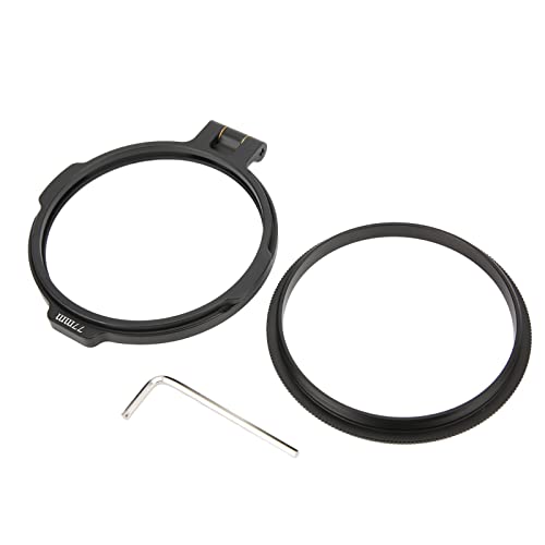 Support de filtre d'objectif 77 mm avec bague d'adaptation et interrupteur rapide