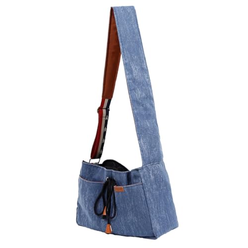 GALPADA Pet Sling Shoulder Bag for Cat Dog Travel Portable Pet Carrier Bag Ventilation Mesh Washable Cotton Dog Carrier Sling