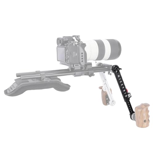 Image of NICEYRIG Rosette Mount Extension Arm for DSLR 15mm Shoulder Rig Support-637