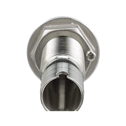 Seachoice Mega-Flow Dripless Thru Hull Fitting, 316 Stainless Steel, Fits 3/4 in. Hose, 1-1/2 in. Max. Hull