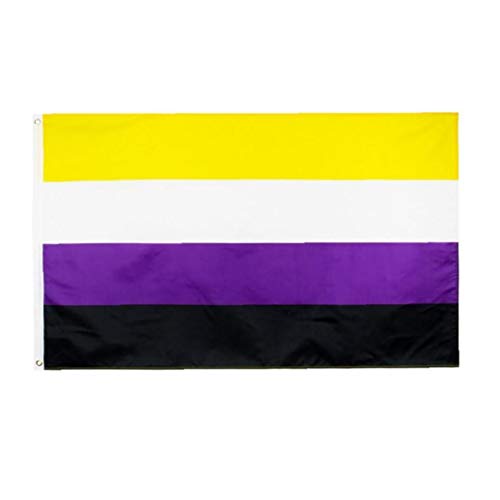 3x5 フライブリーズ フェード フット旗 ポリエステル ダブルペネトレーション 鮮明な色 ノンバイナリージェンダー プライドフラッグ 同性愛者性別識別 90x150cm 3x5 フライブリーズ フェード フット旗 ポリエステル ダブルペネトレーション 鮮明な色 ノンバイナリージェンダー プライドフラッグ 同性愛者性別識別 90x150cm