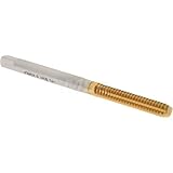 Hertel Thread Forming Tap, #6-32 UNC, 2B Class of Fit, Bottoming Chamfer, High-Speed Steel, Titanium Nitride Finish, 11/16