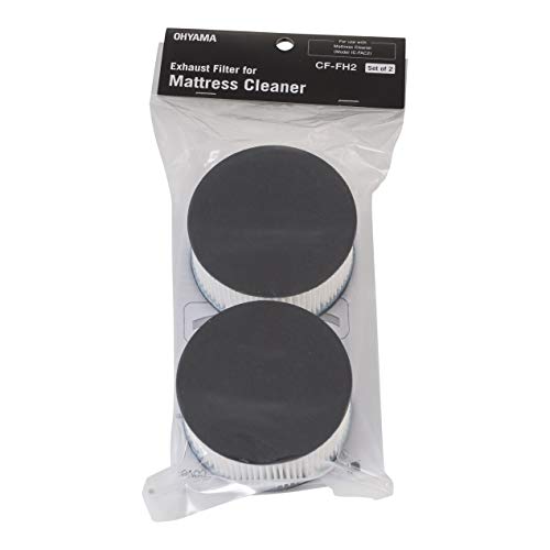 Iris Ohyama Exhaust Filter for Mattress Vacuum Cleaner IC-FAC2 OHYAMA, Black/White