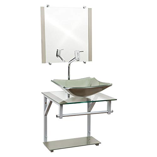 Gabinete Para Banheiro De Vidro Madri 40 cm