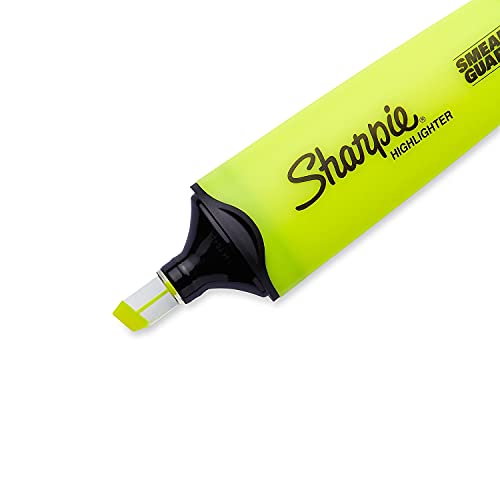 Sharpie Clear View surligneurs jaune lot de 3 avec pointe biseautée transparente