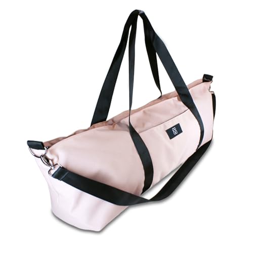 DOJA Barcelona Yogatasche XXL Groß Rosa - Robuste und Geräumige Yoga Tasche für Matte und Zubehö - Yogamatte Tasche mit Griffen, Schultergurt und Taschen - Ideal für Yoga Damen und Alltagstauglich