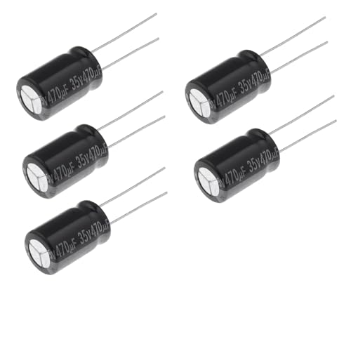 Kondensatory elektrolityczne 470µF 35V, mocowanie THT, Ø10x16mm, 5 sztuk