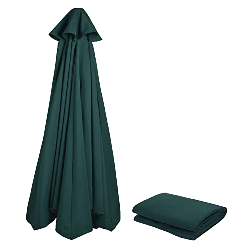 Sonnenschirm Ersatzbezug 3m/350cm/270cm/250cm/230cm/2m 8 Streben/6 Streben Anthrazit/Beige/Dunkelgrün, Sonnenschirm Stoff Uv Schutz 80 Windfest Stabil Strand Terrasse Garten Sonnenschirm Ersatzteile