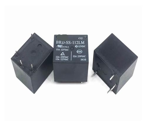 Relais BRD-SS-105LM 5V-12A à 4 broches pour circuits imprimés électroniques