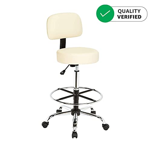 AmazonBasics MultiPurpose Office Drafting Spa Stool with Adjustable