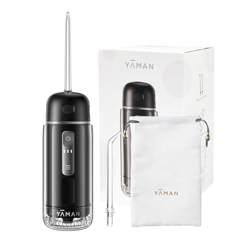 ヤーマン ジェットウォッシャー ジェットフロス コンパクト 口腔洗浄器 YOI-100B1AM ブラック ステッカー付【Amazon.co.jp限定】の商品画像（Amazon）