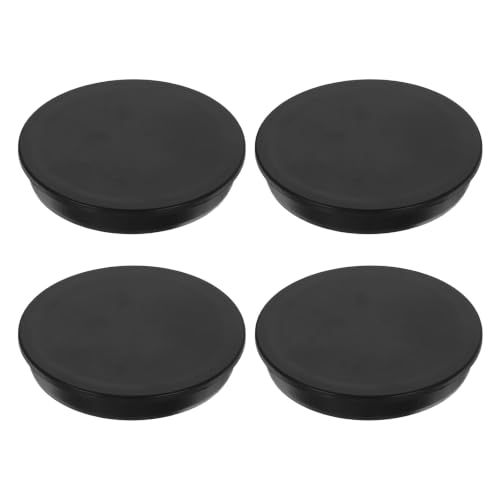 Image of MECCANIXITY 4pcs T-Shaped Silicone Plugs 108.6mm 4-9 /32 Inch Dia, Black | Snap in Plug Hole Seal Cover Round Rubber Stopper for 107-108.6mm Holes Kitchen Rubber Bulkheads Waterproof Sealing