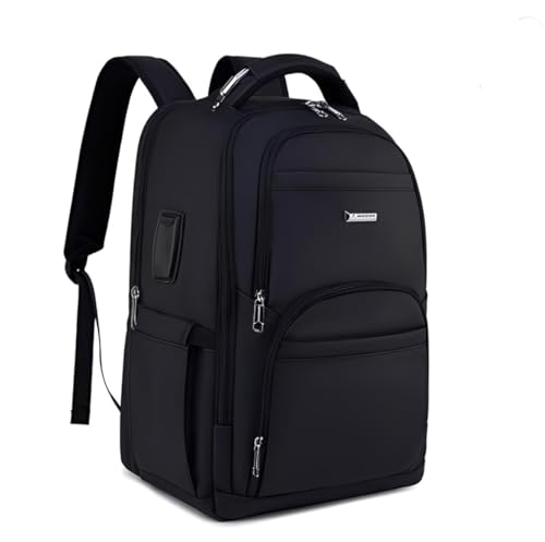 Mochila Masculina Executiva Grande Reforçada para Notebook Trabalho, Viagem e Escola Design Moderno, Impermeável, com Cabo Reforçado, Saída USB e Fone, Conforto Segurança e Durabilidade, Unissex