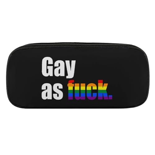 ペンケース 筆箱 大容量 軽量 Gay AS Fxxk 筆入れ ふでばこ ペンポーチ 多機能 コンパクト シンプル おしゃれ 中小学生 高校生 女の子 男の子