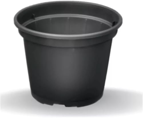 Conjunto 24 Vasos Flores Mod 15 Plástico Reciclado Preto
