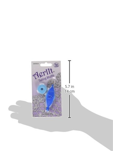Handy Hands Aerlit Tatting Shuttle with 2 bobbins –SHH434, Caribbean Sky