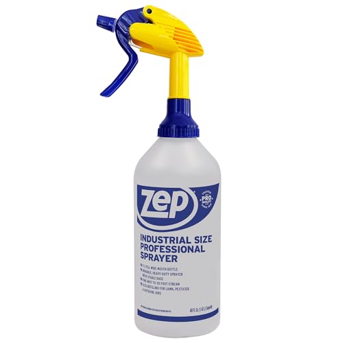 Zep Industrial Sprayer Bottle - 48 Ounces (Case of 8) C32810 - Up to 30 Foot Spray, Adjustable Nozzle