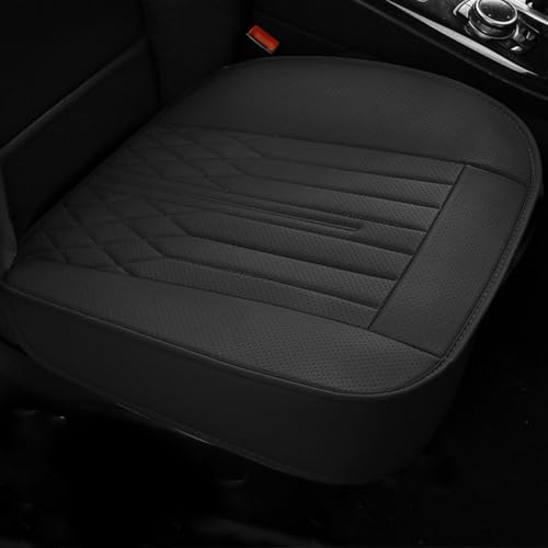 Cojines Asientos De Coche para Fiat 500 500S 500E 500C 500L 500X Ranch, CojíN Delantero Transpirable Antideslizante Asiento Soporte Cadera Decoración Accesorios,A-Black