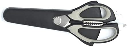 Kitchen Scissors Kitchen Shears Fashion Stainless Steel Multifunction Demountable Cover(Black)