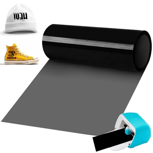 BOUFEIDA Smart Iron on para Cri-cut Joy, 14x200cm Negro