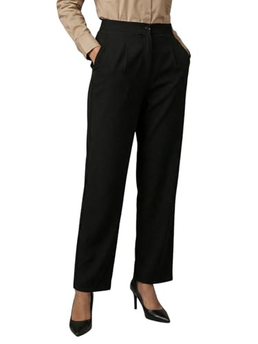 Image of Leriya Fashion Formal Pants for Women Office Wear |Trousers for Women - Straight Pants for Woman Formal Pant for Woman, Stretch Lycra Workwear Trousers