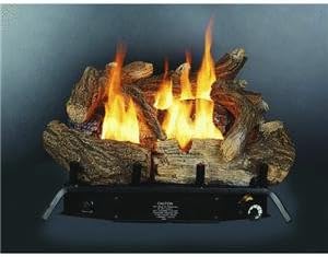 GLD1850 Fireplace Log Set, Vent-Free, Dual Fuel, 18 inch
