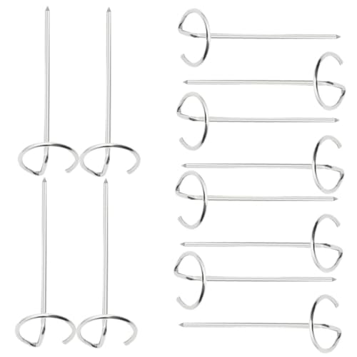 ifundom Brochettes Métalliques Sur Pied Pour Barbecue Et Friteuse à Air Chaud, Lot De 20 Pièces En Acier Inoxydable, Accessoires Cuisine Résistants Pour Grillades En Plein Air Et Repas En Famille