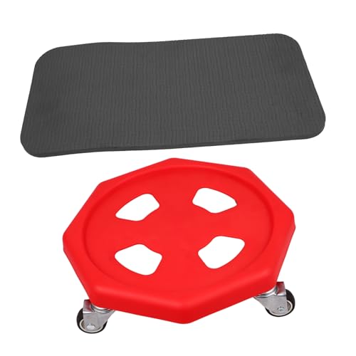 HANABASS Sliding Discs for Abdominal Training Portable Fitness Equipment with Knee Pad for Core Strength and Stability for Home Workouts and All Fitness Levels