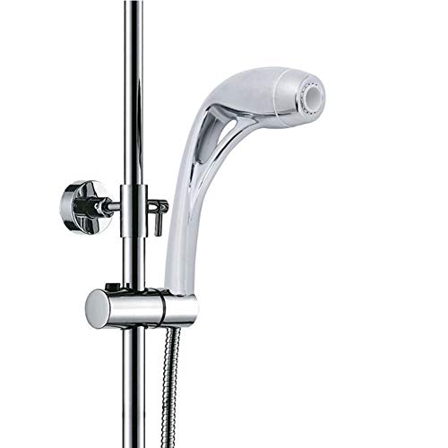 Ducha de mano de alta presión en ABS cromado completo con conector internacional 7