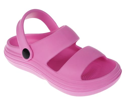 Image of Foamwalk Girl's EVA Slides Fisherman, Buckle Clogs Kids Cloud Slides - Slip On Sandals for Girls Toddler /Little Kid /Big Kid