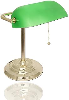 Bankers Desk Lamp with Green Shade by Light Accents - Desk Light