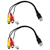 IMIKEYA USB 3 Buchsen Av Adapterkabel 03m Audio Video Anschlusskabel für...